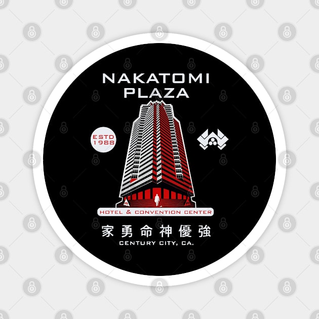 nakatomi plaza red colour Magnet by Royasaquotshop